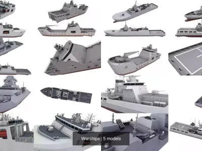 Warships 3D Model Pack