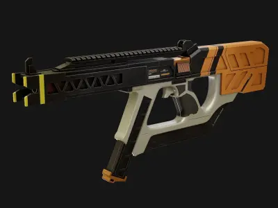 R621 Railgun Low-poly 3D model