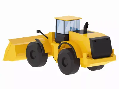 Loader Construction 792 Simplified Low-poly 3D model