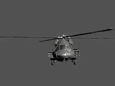 UH60A-3d model Free 3D model