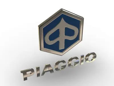 piaggio logo 3D model