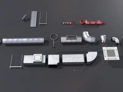 Pipe Ceiling 3D model