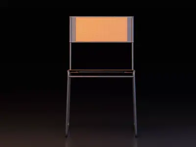 Modern Metal Chair Free 3D model