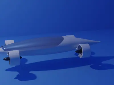 Vision VTOL concept 3D model 3D model