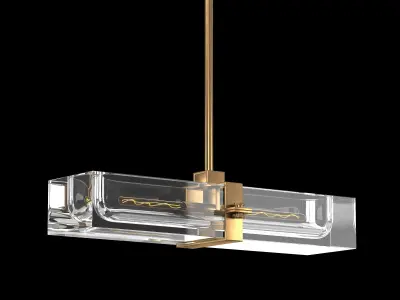 SAVILE LINEAR CHANDELIER 24 3D model