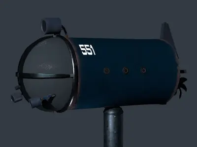Deep Diving Submarine 3D model