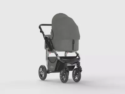 Baby stroller 3D model 3D model get