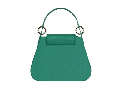 Green Leather Mini Hobo Bag 3D model