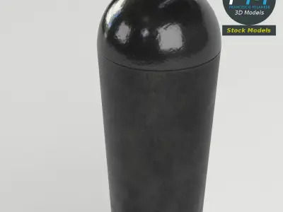 Joystick lever valve 3D model