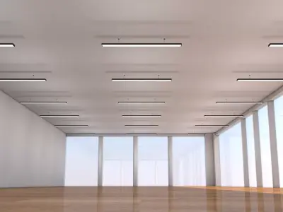 Loft Empty Office 3D model