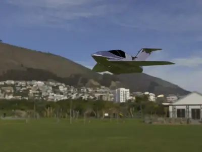 jet plane Low-poly 3D model