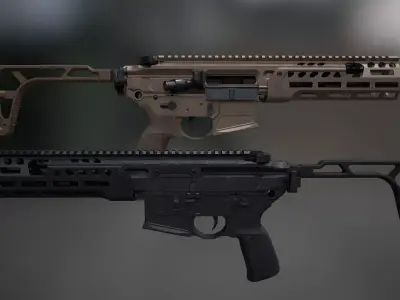 SIG SAUER MCX Spear LT Low-poly 3D model