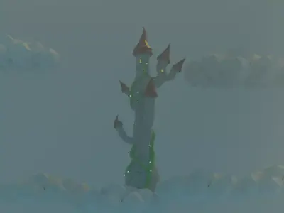 Fantasy Tower 3D model