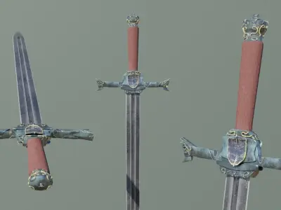Old sword 3 Free 3D model