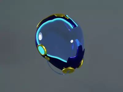 Sci-Fi Helmet 3D model buy