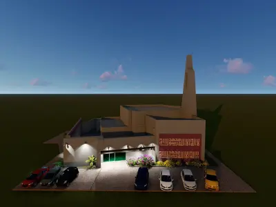 DHA MOSQUE Free 3D model