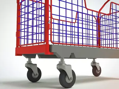Transport trolley 3D model purchase