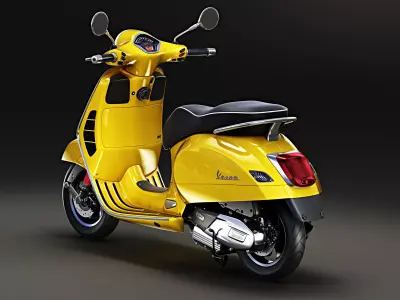 2020 Vespa GTS Super HPE 3D model