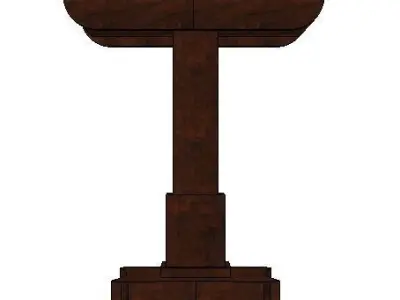 antique pembroke table h70 w38 d48 cms Low-poly 3D model