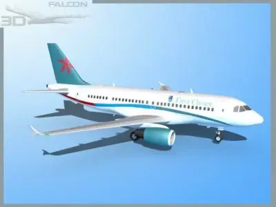 Falcon3D A319 First Choise Airways 3D model
