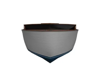 Wooden Boat Low-poly 3D model from CGTrader