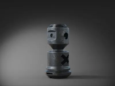 muzzle brake  vol9 3D model
