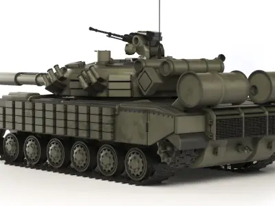 Tank T-64 BV 2017 3D model