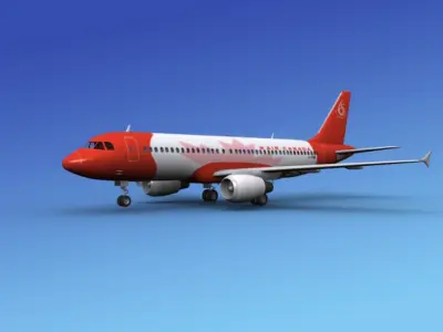 Airbus A320 Air Canada 65 3D model