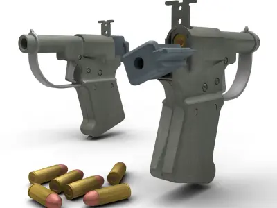 FP-45 Liberator Pistol 3D model