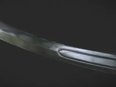 Ukrainian Cossack Saber Low-poly 3D model