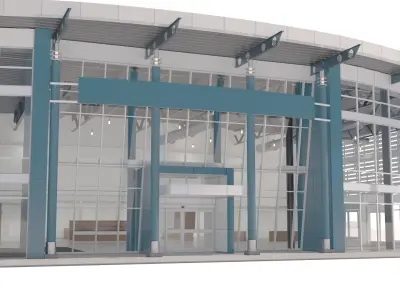  Modern Commercial Building Facade and Interior 