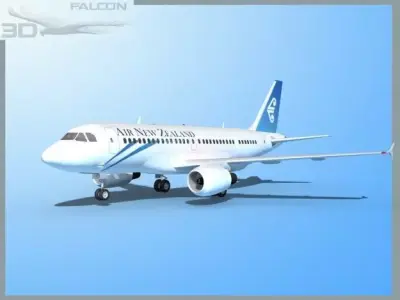 Falcon3D A319 Air New Zealand 3D model