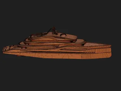 yacht 3D print model