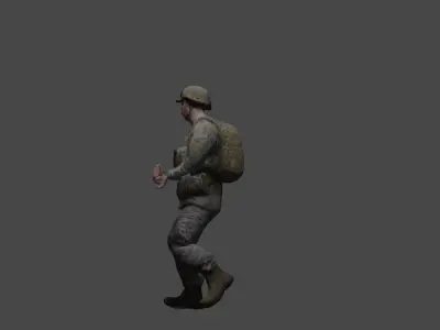 SOLDIER NO GUN Free 3D model