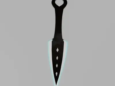 modern dagger - low poly Low-poly 3D model