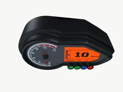 Pulsar bike Meter 3D model
