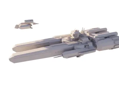 Spaceship-spacecraft-49 3D model