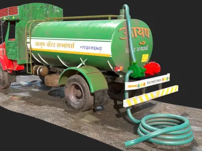 TATA SE 1613 Water Tanker 3D model