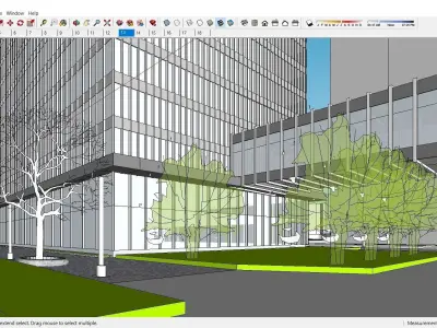 Sketchup Commercial Complex 141 3D model