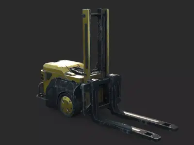 Future Sci-Fi Autonomous Forklift 3D model