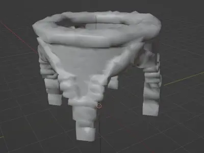 Stone Arch - Ancient Circle - Low-poly Game-ready Model Low-poly 3D model