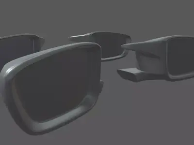  Car Mirror 06 Low-poly 3D model