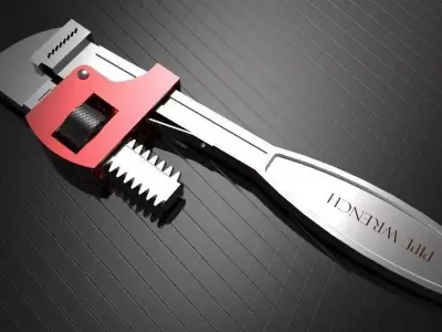 Pipe Wrench Free 3D model
