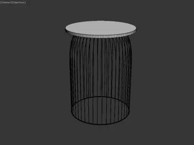 Bird Cage Stool 3D model
