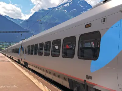 Acela Express Executive Class Coach 3D model