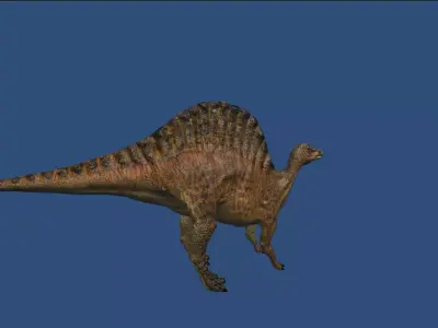 Ouranosaurus Animated Model Low-poly 3D model