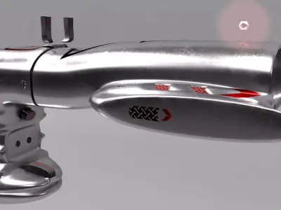 Sci-Fi HandGun MU-551 3D model