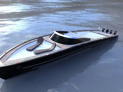 Speed Boat motorboat 3D model