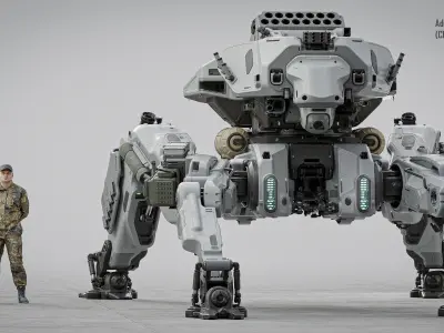 Sci-Fi Spider Mech 3D model