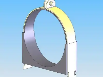 Clamps-Cush-A-Clamp pipe clamp 3D model